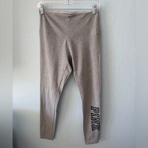 PINK Victoria's Secret Heather Gray Girls' Logo Leggings